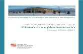 PROGRAMACIÓN PIANO COMPLEMENTARIOconservatoriosegovia.centros.educa.jcyl.es/sitio/upload/... · 2020. 11. 6. · Consejería de Educación Conservatorio Profesional de Música de