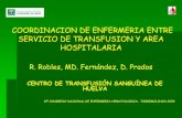 COORDINACION DE ENFERMERIA ENTRE SERVICIO DE TRANSFUSION … · 2010. 5. 25. · coordinacion de enfermeria entre servicio de transfusion y area hospitalaria r. robles, md. fernández,