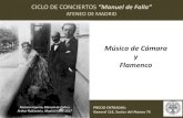 ATENEO DE MADRID · 2020. 12. 29. · Pastoral Federico Mompou FEDERICO Gª LORCA (1898-1936) Caracola Xavier Montsalvatge (1912-2002) Preciosa y el Aire Miguel Ortega (1963) Romance