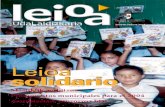 Leioa solidario · 2016. 12. 14. · so de cooperacion al desarro-llo con el Pueblo Saharaui, y en segundo lugar, con la Républica Dominicana. El Ayuntamiento de Leioa, hermanado