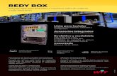 REDY BOX - AntylopREDY BOX LAN & 4G Referencia SOL001 SOL002 SOL003 CARACTERÍSTICAS Dimensiones (H x L x P) 450 x 300 x 132 mm Peso 2,5 kg Índice de inflamabilidad UL94-V0 UNIDAD