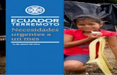 ECUADOR - HumanitarianResponse · 2020. 4. 30. · los escombros y a reparar edificaciones utilizando herramientas e insumos que tienen a la mano. Alrededor de 29,000 personas se