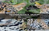 MAMMALOGY NOTEStesis.udea.edu.co/bitstream/10495/12018/1/AriasAndres_2016_Nuevos… · Mammalogy Notes | Notas Mastozoológicas Sociedad Colombiana de Mastozoología Vol. 3 Num. 1|