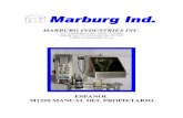 ESPANOL M1250 MANUAL DEL PROPIETARIO - Marburg Ind · 2015. 10. 31. · marburg industries inc. 2317 cherimoya dr., vista, ca 92084 phone 760-727-3762 / fax 760-727-5502 e-mail marburgind@aol.com