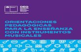 ORIENTACIONES PEDAGÓGICAS PARA LA ENSEÑANZA CON INSTRUMENTOS MUSICALESconvivenciaescolar.mineduc.cl/wp-content/uploads/2020/11/... · 2020. 11. 9. · Ejemplos de instrumentos musicales