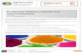 De colorantes sintéticos a naturales en la industria ......Colorantes liberados de certificación: son los que incluyen pigmentos derivados de fuen-tes naturales como frutas, hortalizas,