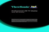 VT3200-L/VT4200-L Professional LCD TV display · 2017. 7. 6. · Professional LCD TV display IMPORTANTE: ... No instale la TV cerca de cualquier fuente de calor como calentadores,