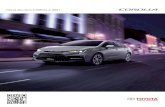 Ficha técnica COROLLA 2021 - Toyota Mexicali · Manija para apertura de cajuela desde el interior • • • • Palanca de velocidades forrada en PVC y uretano - - - • Paletas