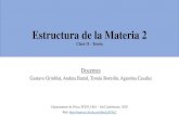 Estructura de la Materia 2materias.df.uba.ar/edlm2a2020c2/files/2020/11/Clase-11...Programa de la materia Semiconductores Semiconductor y aislante Si el sólido presenta un ancho de