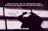 Memoria de la Distritación Electoral Nacional 2014-2017...Capítulo 7 Resultados de la Distritación Electoral Nacional 2014-2017 199• Principales resultados 200 • El equilibrio