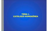 Tema 5 - OCW - Catálisis Homogénea - Catali… · COMPARACIÓN ENTRE PROCESOS DE CATÁLISIS HOMOGÉNEA Y PROCESOS DE CATÁLISIS HETEROGÉNEA La mayor parte de los productos químicos