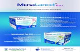 Folleto MenaLancet pro - Soluciones para la Diabetes · 2020. 8. 5. · Lancetas de bioseguridad estériles desechables MenaLancet Pro 23G (ref. 42.122) Calibre: 23G (0,57 mm) Profundidad