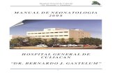 HOSPITAL GENERAL DE CULIACAN “DR. BERNARDO J. GASTELUM” · MANUAL DE NEONATOLOGIA 2008 ... Crisis Convulsivas Neonatales ... en urgencias deberá ser reanimado de acuerdo a lo