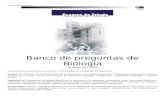 Leo Doncel · Web viewBanco de preguntas de Biología Examen Año 2006 Los grupos de preguntas que se incluyen en las pruebas de biología son los siguientes: Celular: Se relaciona