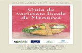 Slow Food Illes Balears - Guia de varietats locals de Menorca Varietats Locals Menorca...Banc de Llavors de Varietats Locals de Menorca Consell Insular de Menorca - APAEM Edifici “Sa