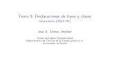 Tema 9: Declaraciones de tipos y clases - Informática (2019 20)jalonso/cursos/i1m-19/temas/tema-9.pdf · 2019. 9. 11. · IMTema9: Declaracionesdetiposyclases Tema9:Declaracionesdetiposyclases