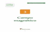 TEMA 3 Campo magnético · 2020. 10. 23. · al campo magnético, el protón no sufrirá fuerza alguna y seguirá moviéndose como lo hacía antes, con movimiento rectilíneo. b)