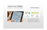 LEXCIT - Lectura en Digital - Fundacio Bofill...4 A3. Diversitat de suports: dels productes al servei digital Accés a textos, documents i fonts d’informació de manera continuada
