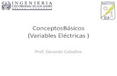 ConceptosBásicos (Variables Eléctricas )webdelprofesor.ula.ve/ingenieria/ceballos/materias/... · 2015. 11. 17. · Carga Eléctrica Elektron=“ámbar” (griego Thales de Mileto
