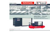 Catalogo MICRO PLUS (CE-IE3) 032016 1 · demanda de aire. ` La salida de aire se ajusta constantemente entre 40% y 100% de la capacidad total del compresor. ` Control constante y