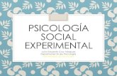 Psicología Social Experimental...Psicología Social Experimental Las diferencias de sexo Nociones claves: Género: Atributos, comportamientos, características y expectativas asociadas
