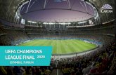 LEAGUE FINAL UEFA CHAMPIONS - Cartan Global...equipo de todas las ligas europeas y sus principales clubes y es considerado uno de los mejores torneos de fútbol en el mundo. Este año,