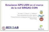 Estaciones GPS LISN en el marco de la red SIRGAS-CON · 2017. 8. 25. · 29 al 31 de octubre. Concepción, Chile, El problema con los receptores GPS Los dos datos que interesan del