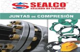 JUNTAS DE COMPRESIÓN SEAL 8001cisealco.com/catalogos/sellado-estatico/juntas-de...aplicaciones automotrices. Diseñada para servicio industrial, soporta vapor, aire, gases, petróleo,