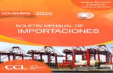 BOLETÍN MENSUAL DE IMPORTACIONES · 2021. 1. 14. · NOVIEMBRE 2020 BOLETÍN MENSUAL DE IMPORTACIONES Incluye: Directorio Logístico de Comercio Exterior