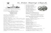 Weekly Bulletin - Saint Peter Martyr Churchstpetermartyr.66ghz.com/wp-content/uploads/2020/03/... · 2020. 3. 15. · with Father / Recoger la hoja de información y hacer una cita