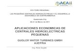 APLICACIONES ECONOMICAS DE CENTRALES … ESHA-Guide on How to Develop a Small Hydropower Plant(2004) Gugler GmbH XVII FORO REGIONAL – Guatemala 2011 : Aplicaciones Economicas de