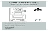 MANUAL DE FUNCIONAMIENTO INSTRUCTIONS MANUAL …mgl-euman.com/iberia/wp-content/uploads/2017/08/Manual-KPS-MA… · MANUAL DE FUNCIONAMIENTO INSTRUCTIONS MANUAL MANUEL D’INSTRUCTIONS