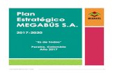 Plan Estratégico MEGABÚS S.A. · 2018. 5. 21. · posicionamiento estratÉgico: 6.1 posicionamiento estrategico de megabÚs s.a. 6.2 factores clave de Éxito . plan estratÉgico