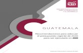 Guatemala - ICEFI · 2020. 12. 3. · Guatemala Recomendaciones para adecuar el presupuesto vigente de 2020 para ser ejecutado en 2021 5 1. Antecedentes El Icefi es un centro de pensamiento