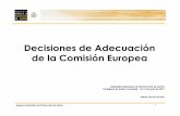 Decisiones de Adecuación de la Comisión Europea...AgenciaEspañolade Protecciónde Datos 1 Decisiones de Adecuación de la Comisión Europea SEMINARIO REGIONAL DE PROTECCION DE DATOS
