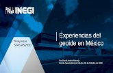 Experiencias del Simposio SIRGAS2020 geoide en México€¦ · Desde Aguascalientes, México, 30 de Octubre de 2020 Simposio SIRGAS2020. Ciclos de procesamiento geoidal La técnica