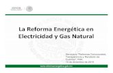 La Reforma Energética en Electricidad y Gas Natural · 2016. 2. 8. · Vertientes de la ReformaEl Mercado Eléctrico El Mercado Eléctrico es el entorno de competencia, bajo reglas