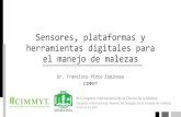 Sensores, plataformas y herramientas digitales para el ...€¦ · herramientas digitales para el manejo de malezas Dr. Francisco Pinto Espinosa CIMMYT XLI Congreso Internacional