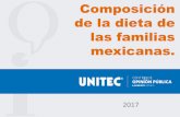 Composición de la dieta de las familias mexicanas. · 2018. 11. 13. · de hogares encuestados, refrigeradores y espacios de almacenamiento de productos para la alimentación de