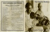 r ' Brothers THE CAIUUERE BROTHERS · 2020. 1. 16. · THE CAIUUERE BROTHERS: (Be be & _Eraste Carriere) Old Time Louisiana Creole Music (La Vieille Musique Creole de la Louisiane)