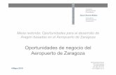 Aeropuerto de Zaragoza · 2012. 11. 10. · Oportunidades de negocio del Oscar Álvarez Robles Aeropuerto de Zaragoza 11 Análisis DAFO: Oportunidades Capacidad disponible DEMANDA