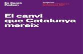 Programa Eleccions al Parlament de Catalunya 2021...En Comú Podem Programa Eleccions al Parlament de Catalunya 2021 5 1.1 Mai més retallades. Per un sistema públic i universal de
