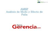 AMEF Análisis de Modo y Efecto de la Falla Potencial•P / FMEA (AMEF de Proceso) •El AMEF de proceso analiza las 6Ms que intervienen en la fabricación de un producto: •1.- Método
