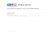 Primeros pasos en Contabilidad - sdelsol.com · 2020. 11. 16. · DELSOL · Primeros Pasos 4 Es en este momento cuando has de dedicarle unos minutos a la creación de tu empresa.
