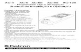 Manual GALCON AC-6S - AgroLink Irriga ... AC-4 AC-6 AC-6S AC-9S AC-12S Programador Digital de Irrigação Manual de Instalação e Operação Principais Características: • Opera