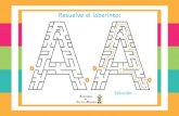 Resuelve el laberinto...Resuelve el laberinto: Solución Activiaaaes ae Infantil g Primaria . ABC - Maze puzzle games Maze Game name: Answer Title Presentación de PowerPoint Created