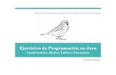 Ejercicios de Programación en Java · 2012. 6. 7. · PRÓLOGO El libro Ejercicios de Programación en Java: Condicionales, Bucles, Tablas y Funciones nace como fruto de años de