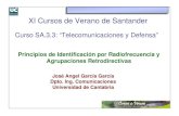Curso SA.3.3: “Telecomunicaciones y Defensa”...Curso SA.3.3: “Telecomunicaciones y Defensa” XI Cursos de Verano de Santander Principios de Identificación por Radiofrecuencia