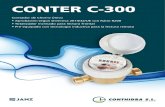 CONTER C-300 · después del contador) Indicaciones de cuadrante Lectura máxima División mínima de lectura m3 l 9.999(1) 0,02 Emisor de pulsos (2) l/imp 1/10/100 Certificado de