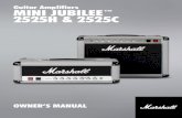 Guitar Amplifiers MINI JUBILEE 2525H & 2525C...Guitar Amplifiers はじめに 警告！安全にご使用いただくために 日本語 日本語 JCM25/50 Silver Jubilee Seriesは、Marshall
